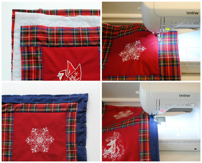 Winter Wonderland Quilt machine embroidery project