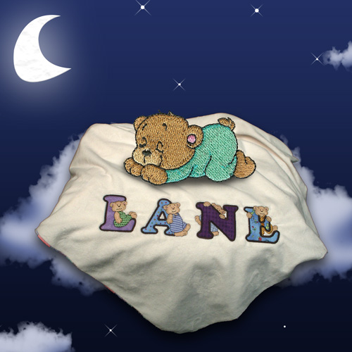 Alphabears and Friends Baby Blanket