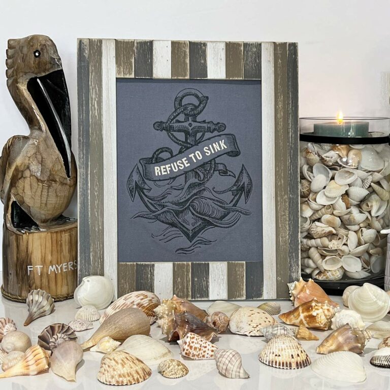 Nautical Embroidered Wall Art