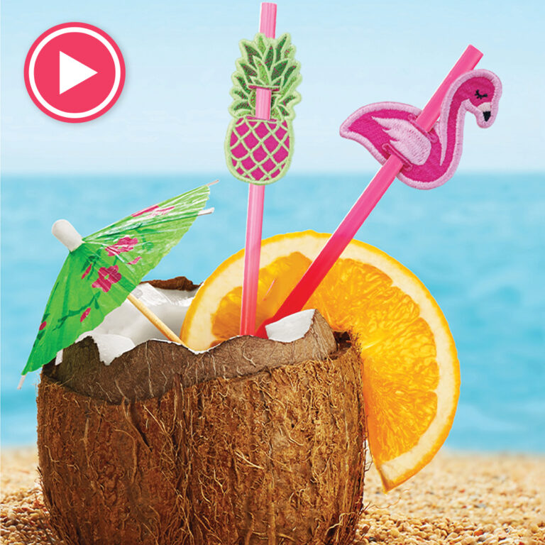 Summer Party Straw Toppers