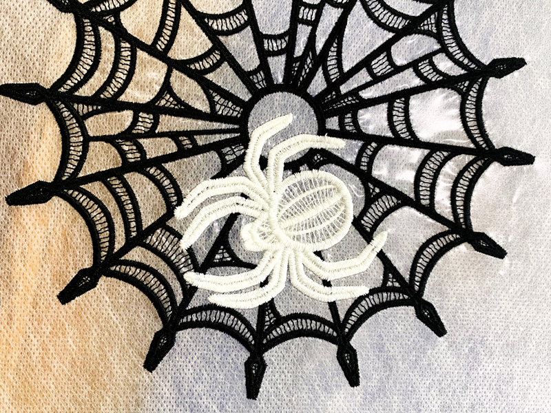 Spiderweb Lace Halloween Decor glow in the dark design