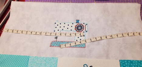 Stitched Sewing Machine Cover add ribbon